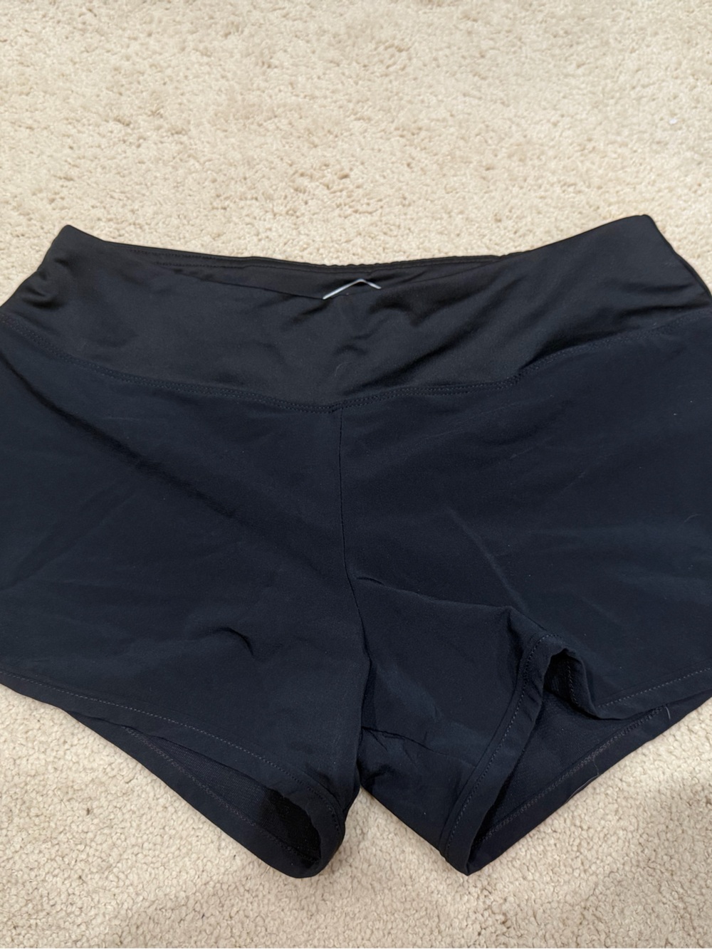 Asics Black Women's Athletic High-Waist Shorts